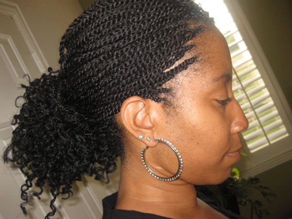 Kinky Twists on Transitioning Hair