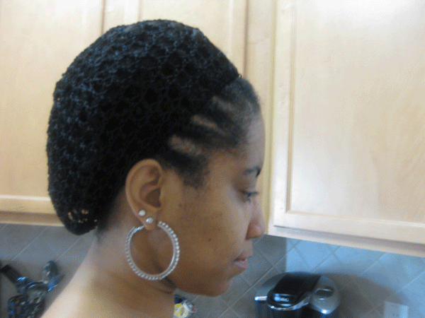 Knit Cap on Transitioning Hair