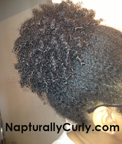 curly puff natural hair