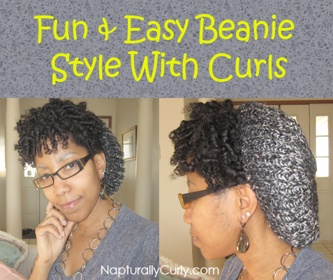 An Easy Beanie Style With Natural Hair