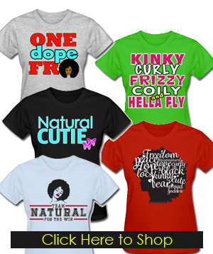 Natural Hair T-Shirts from Spreadshirt